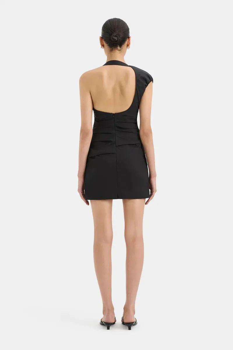 Sir the Label Azul Gathered Mini Dress Black Size 8 - Image 2