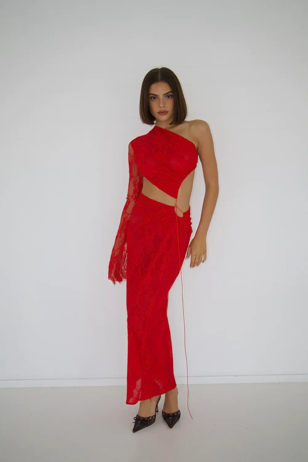 Deconduart Quinta Gown Red Size 8  - Image 1