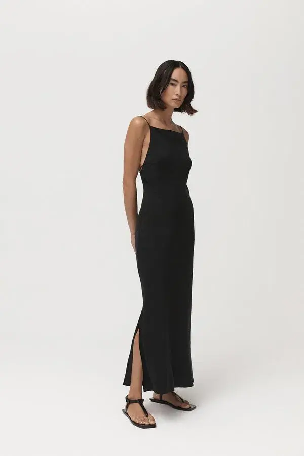St. Agni Paris Maxi Dress Black Size S/Au 8 - Image 1