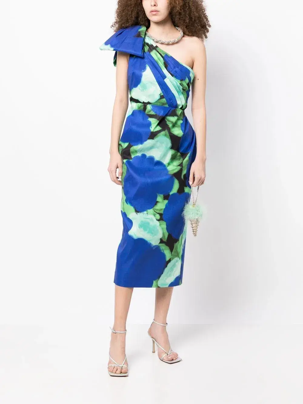 Rachel Gilbert Fauve Midi Dress Electric Floral Print Size 1 / AU 8 - Image 4