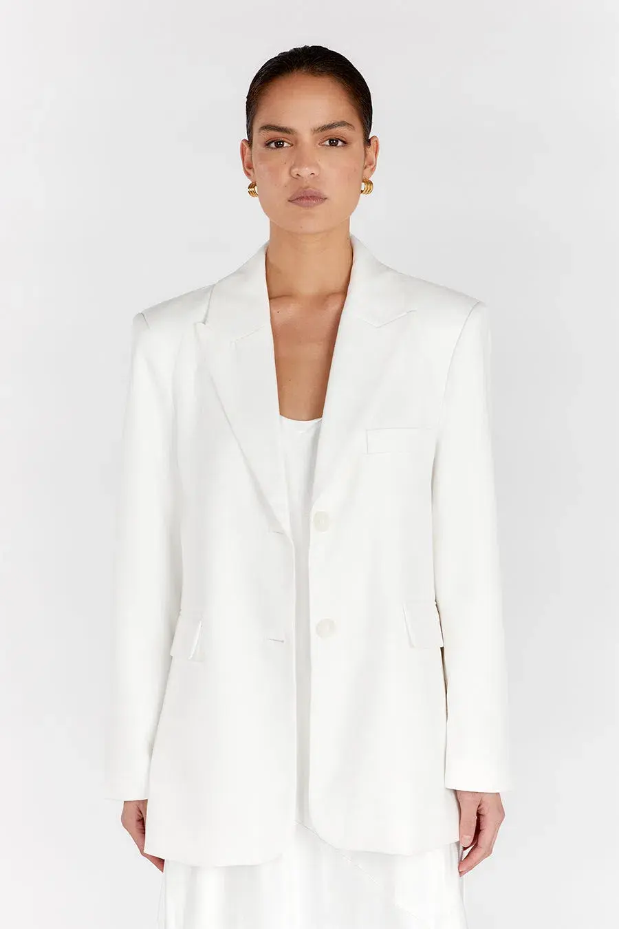 Dissh Harley Boyfriend Two-Piece Suit White Size 8 - Image 8