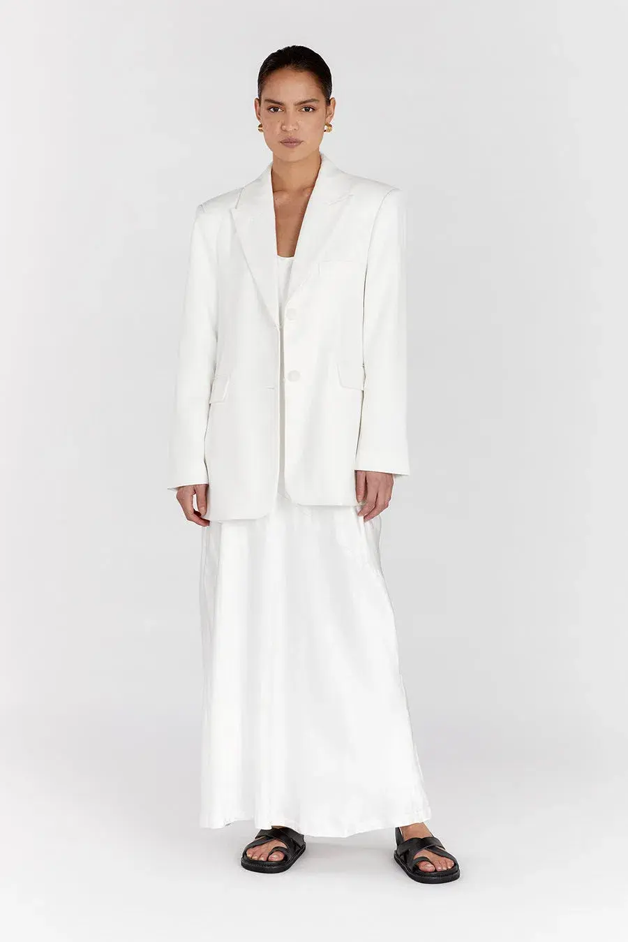 Dissh Harley Boyfriend Two-Piece Suit White Size 8 - Image 7