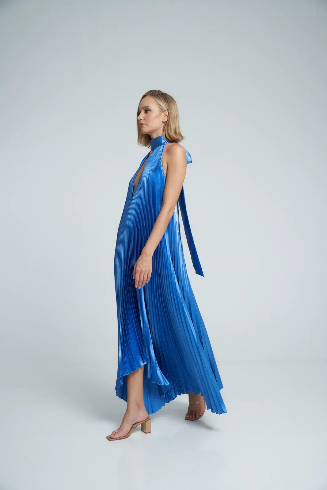 L'idée Opera Gown in Mediterranean Blue Size 8 - Image 4
