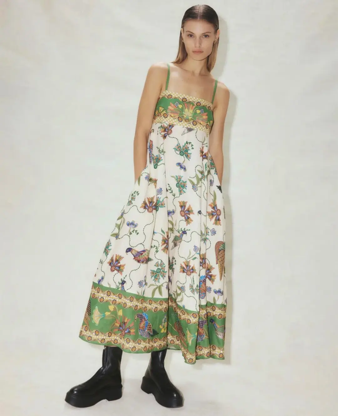 Alemais Birdie Sundress Multi Size 12 for rent on The Volte - main image