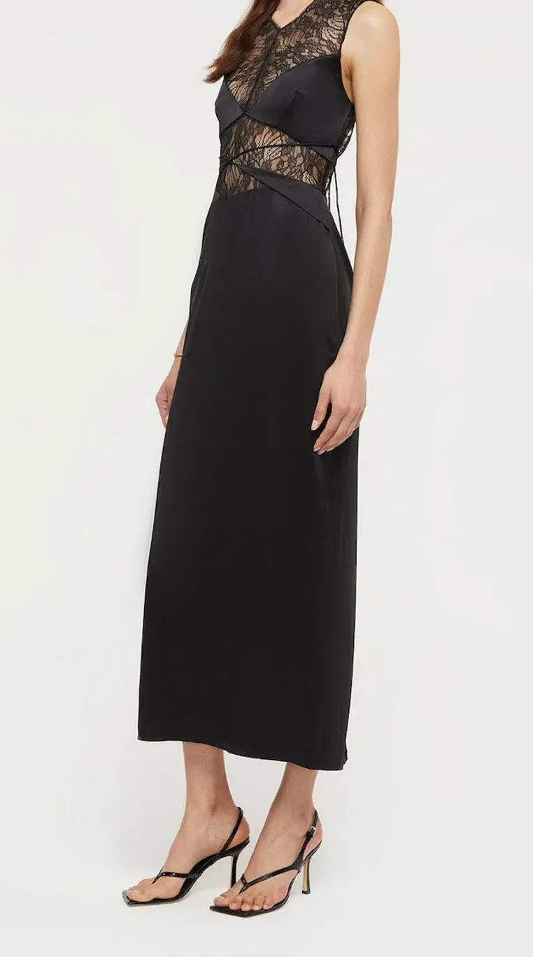 Ginia Amour Midi Dress Black Size S / AU 8 - Image 2