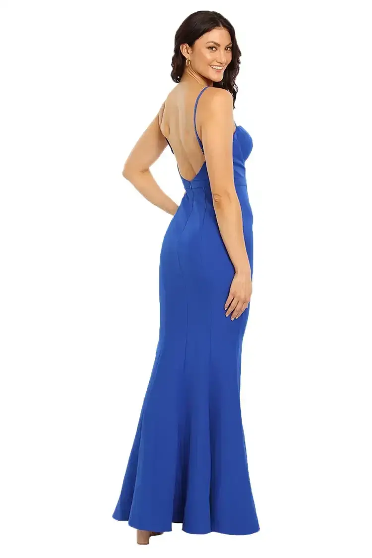 Elle Zeitoune Louisa Bustier Style Gown in Blue Size 10 - Image 3