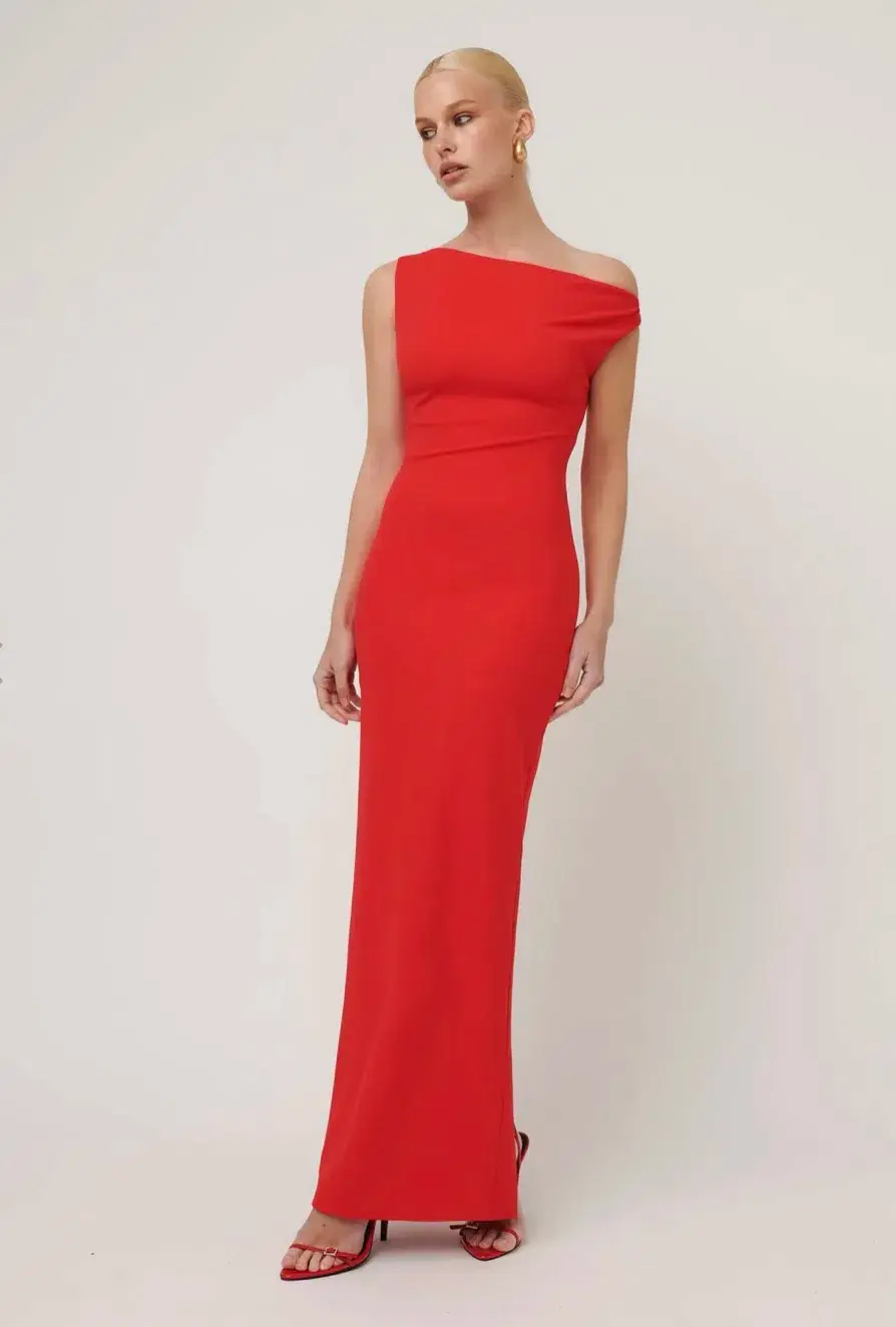 Effie Kats Inaya Gown Cherry Red Size S / AU 8 - Image 1