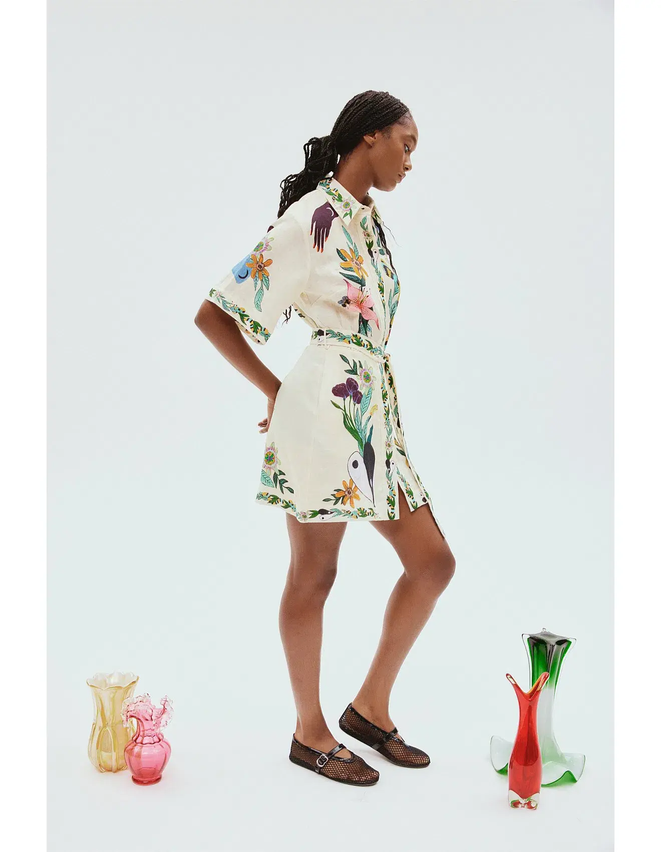 Alemais Meagan Mini Dress Print Size 10 - Image 2