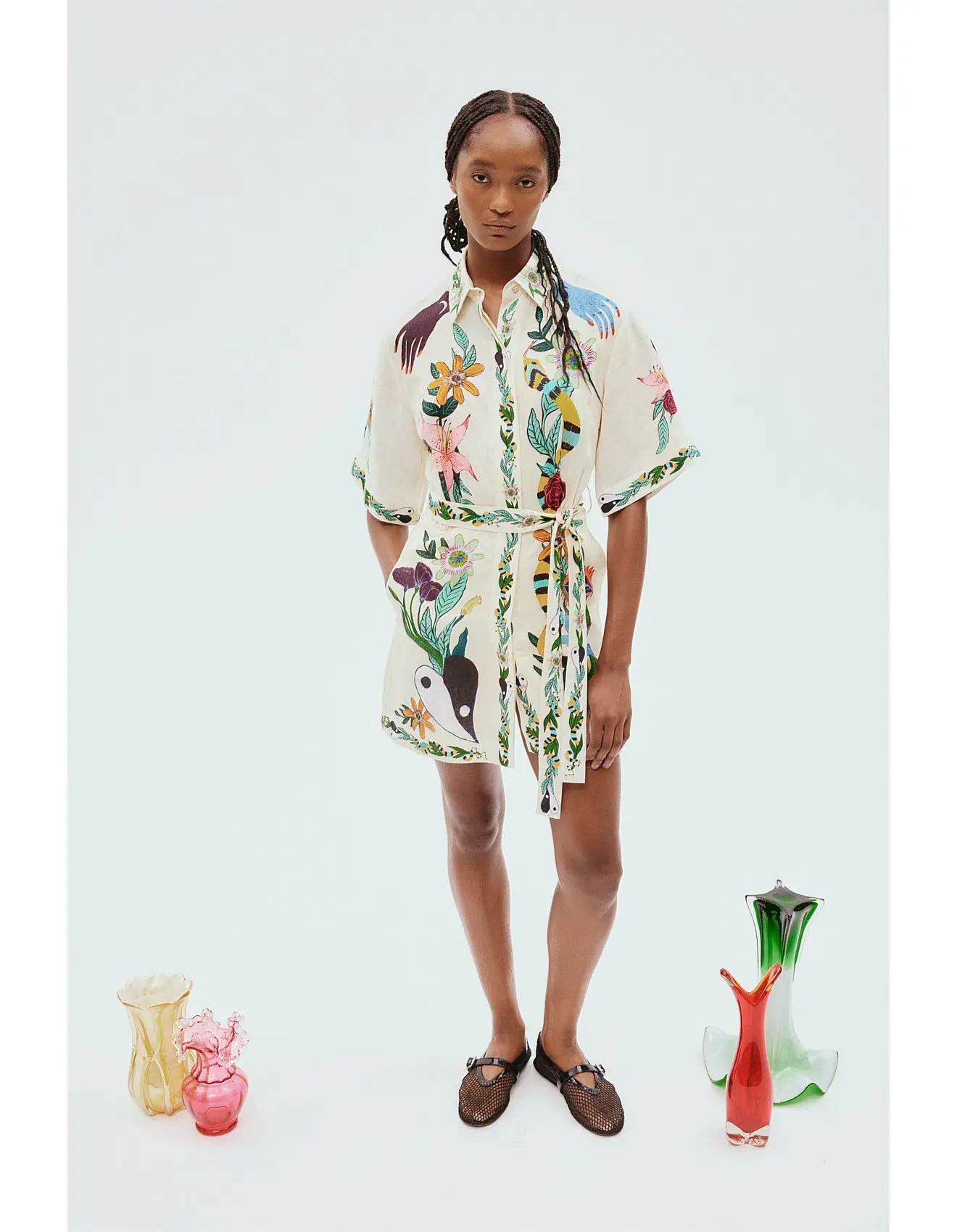 Alemais Meagan Mini Dress Print Size 10 - Image 1