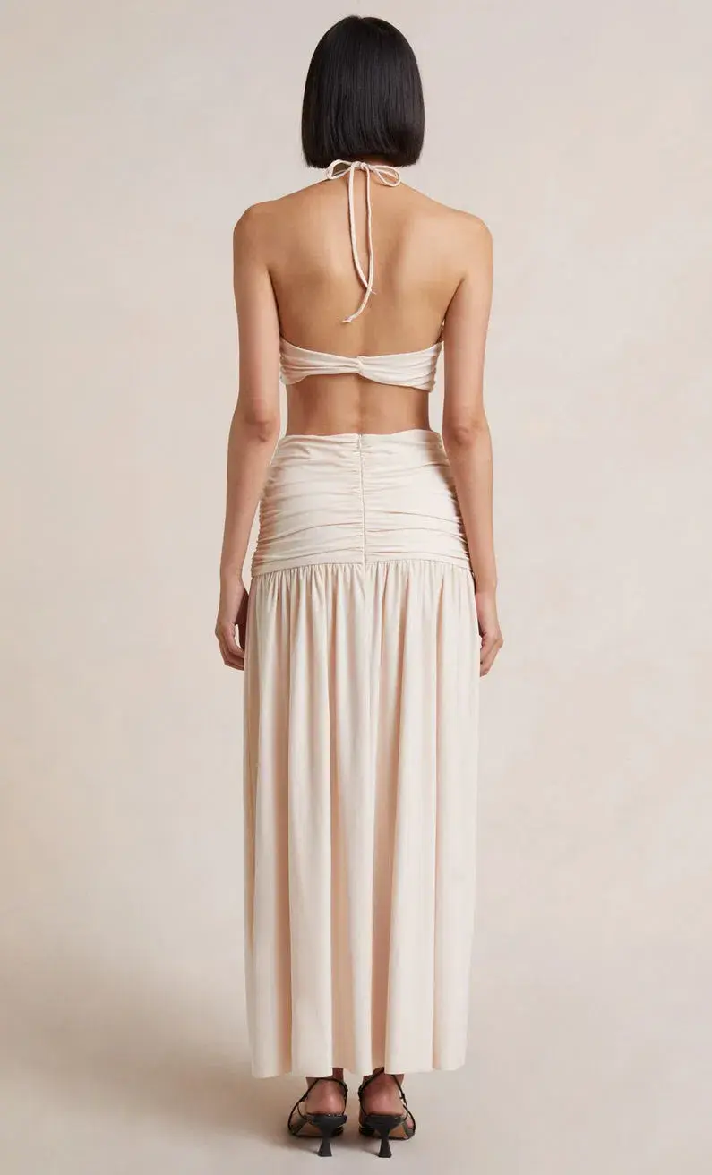 Bec & Bridge Adaline Cut Out Maxi Dress Cream Size 6 - Image 3