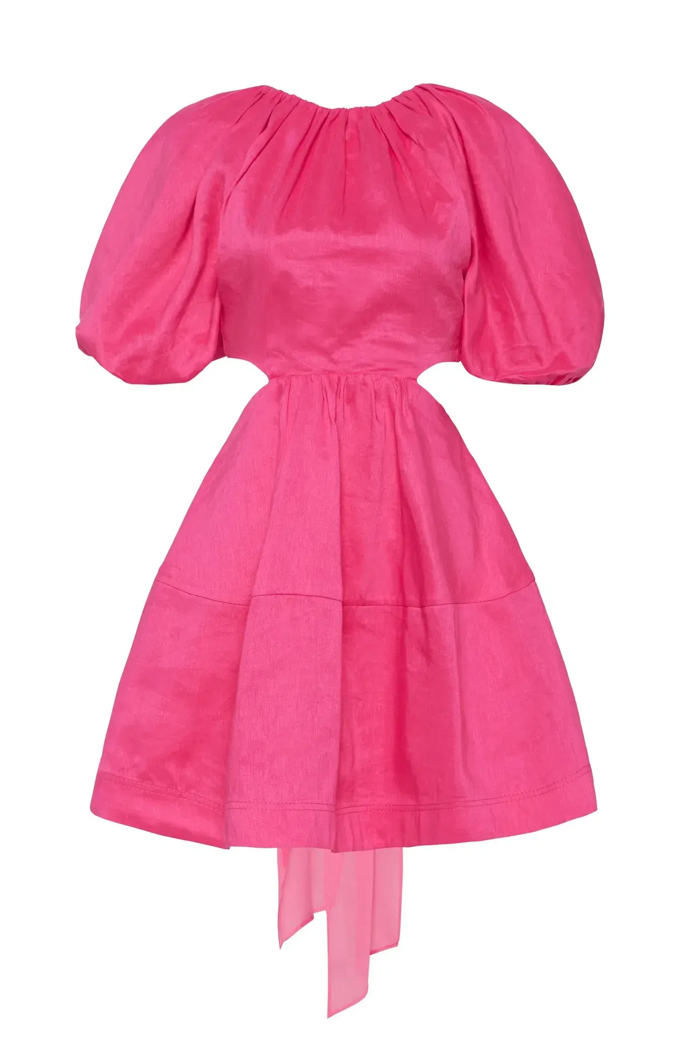 Aje Admiration Lace-Up Mini Dress in Pink - Size 6 - Image 8