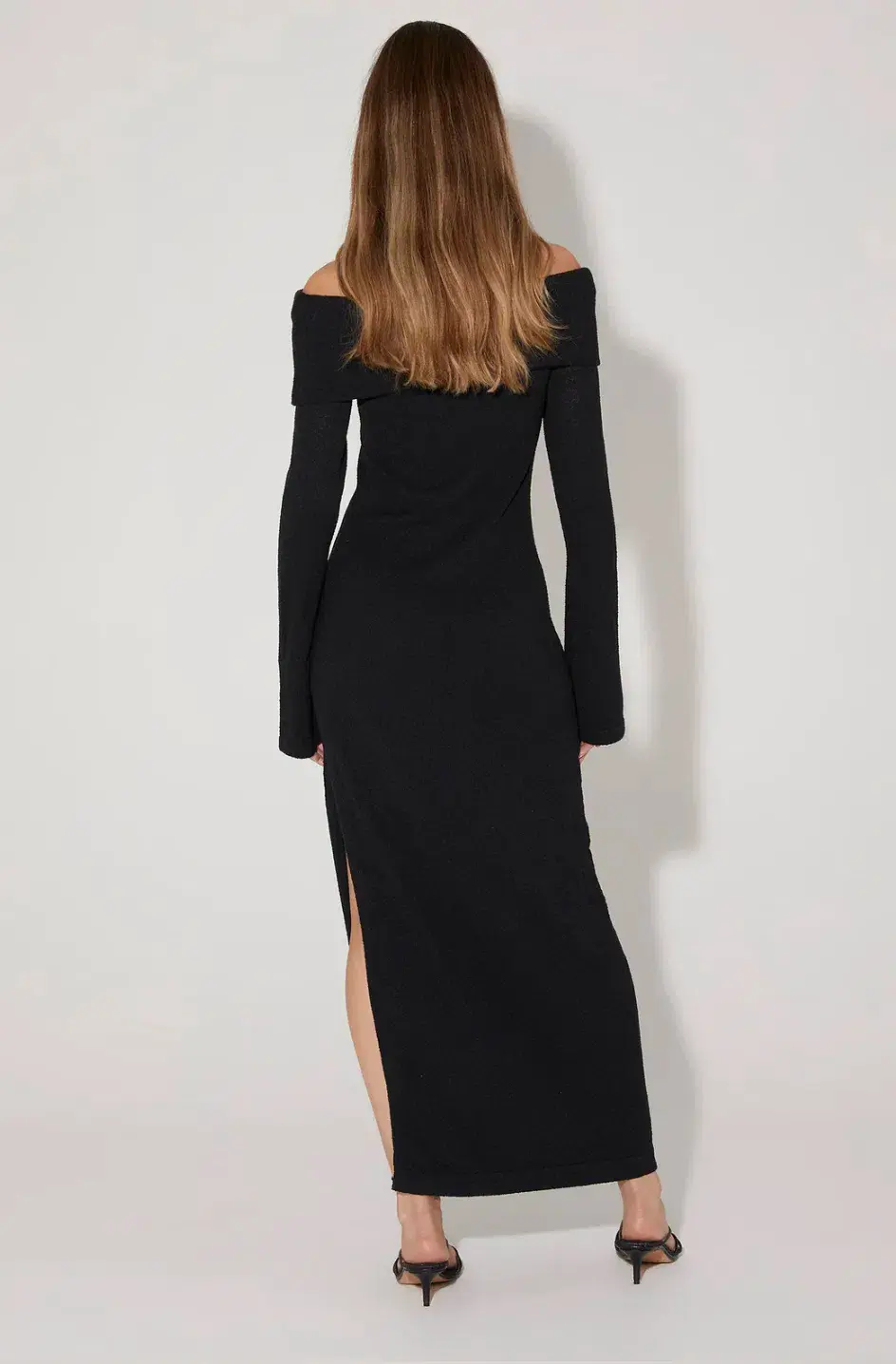 Hansen and Gretel Belair Knit Midi Dress Black Size S/ Au 8 - Image 3