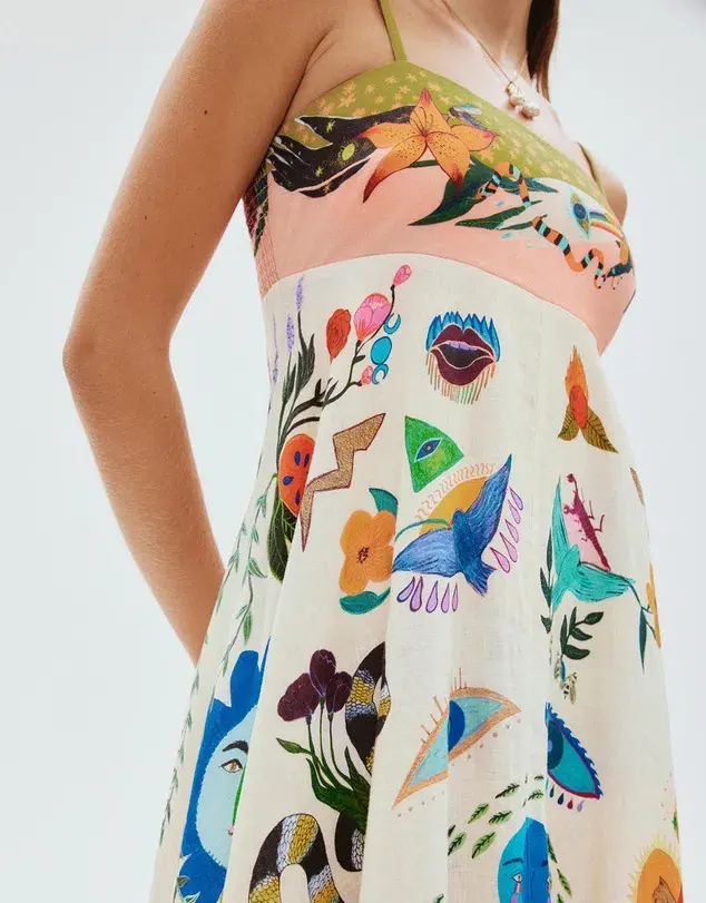  Alemais Evergreen Sundress Size 12 for rent on The Volte - main image