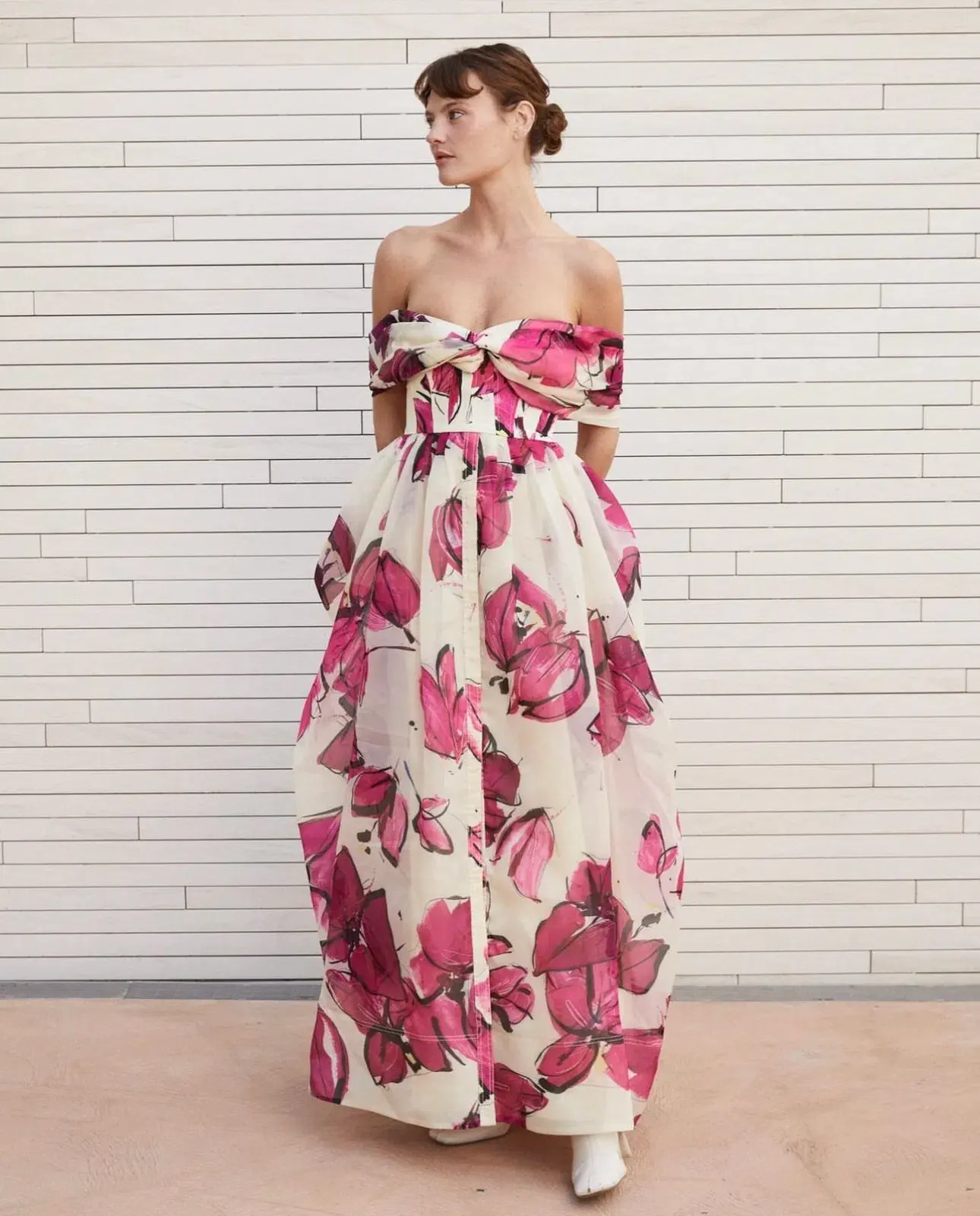 Aje Cordelia Corseted Maxi Dress in Falling Florals Size 8 - Image 1
