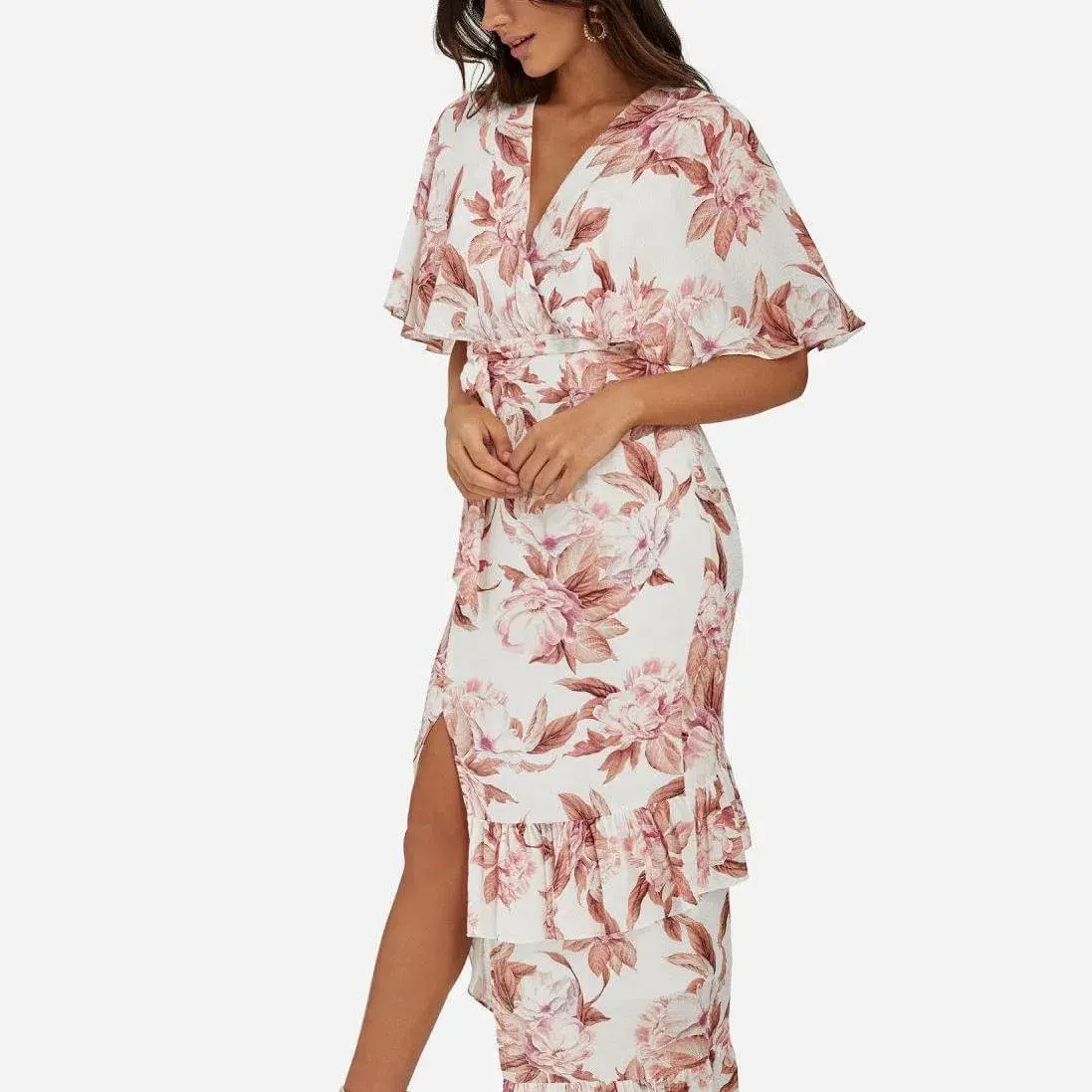 Sheike Faded Floral Dress Floral Print Size 16 - Image 3