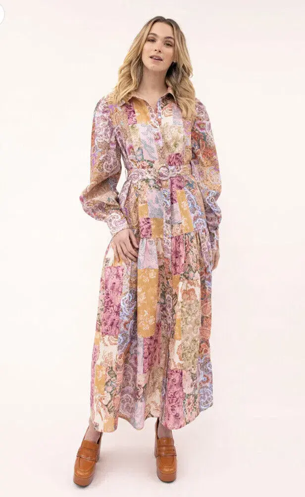 Kachel May Maxi Linen Shirt Dress  - Image 2