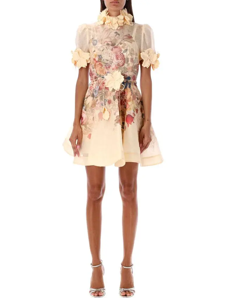 Zimmermann The Luminosity Liftoff Flower Mini in Morisot Cream Print Size 1/Au 10  - Image 1