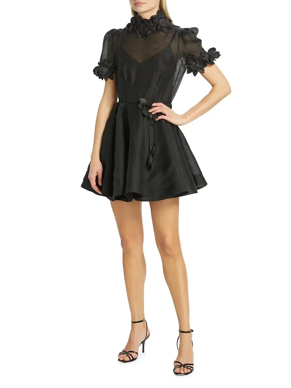 Zimmermann The Luminosity Liftoff Flower Mini in Black Size 1/AU 10  - Image 2
