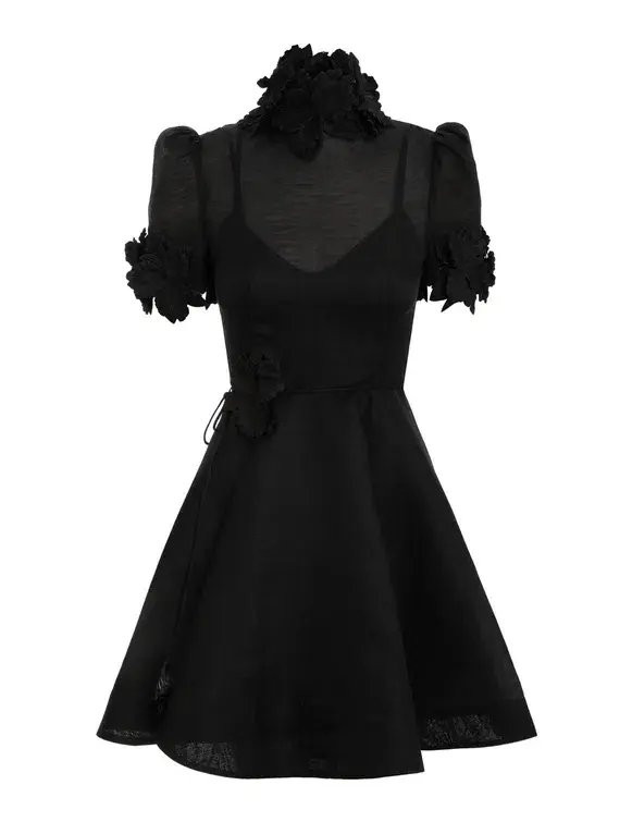 Zimmermann The Luminosity Liftoff Flower Mini in Black Size 1/AU 10  - Image 4