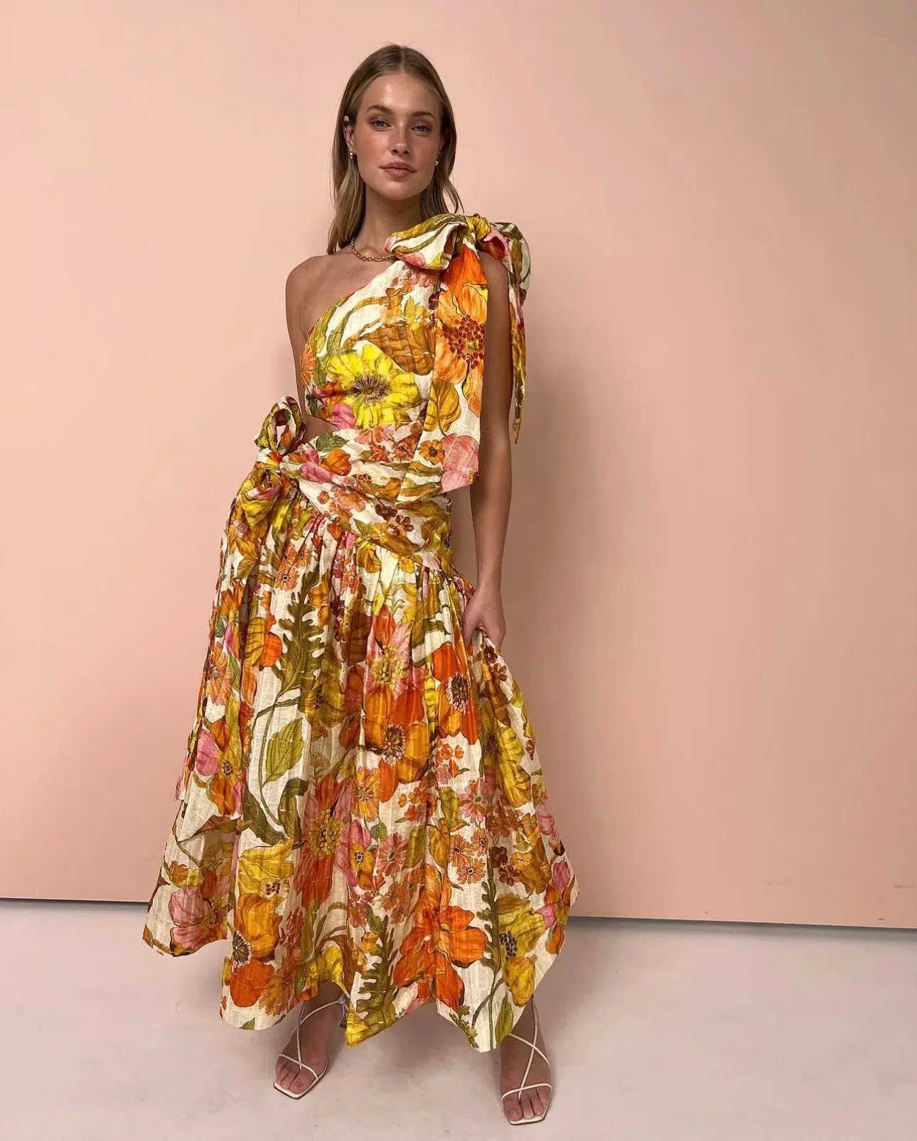 Alemais Silas One Shoulder Gown in Multi Size 10  - Image 1