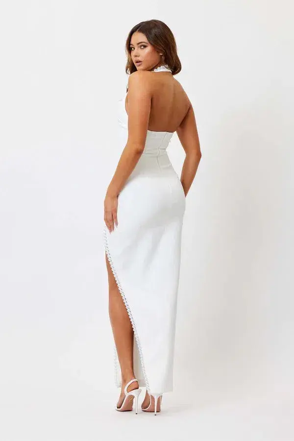 Bianca & Bridgett Laura Pearl Dress White Size 6 - Image 2