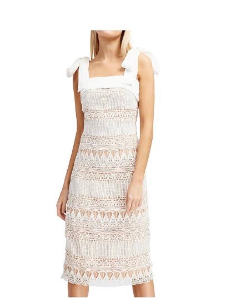 Keepsake The Label Walk On By Dress Cream Size 8 for rent on The Volte - main image