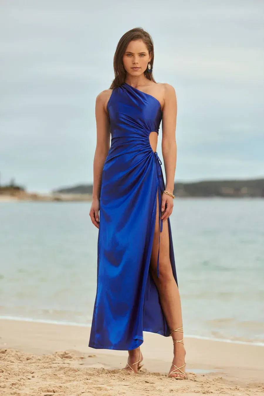 Sonya Moda Nour Maxi Dress Moroccan Cobalt Blue Size 10 for rent on The Volte - main image