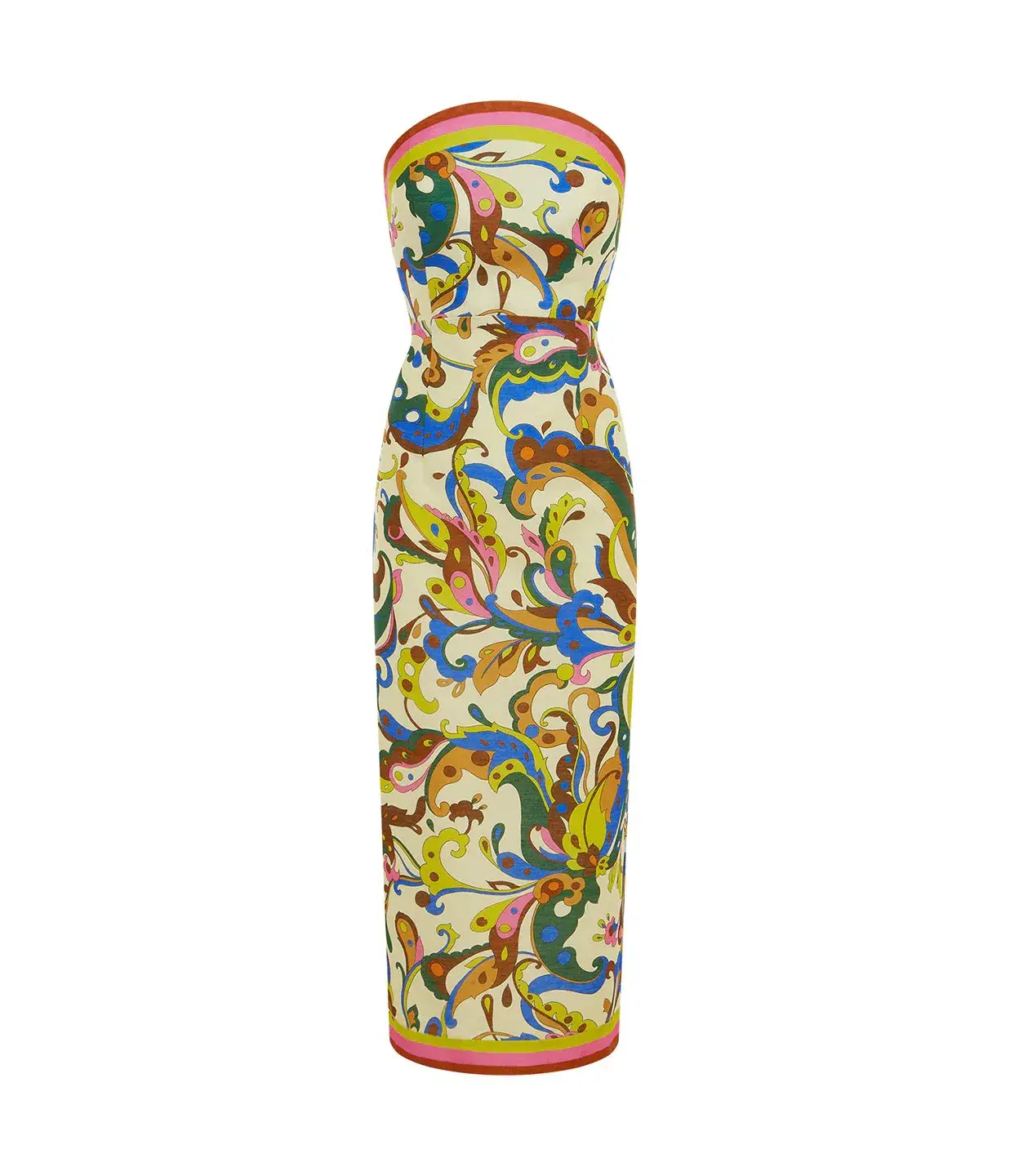 Alemais Ozma Bodice Dress in Cream Multi Size 10  - Image 3