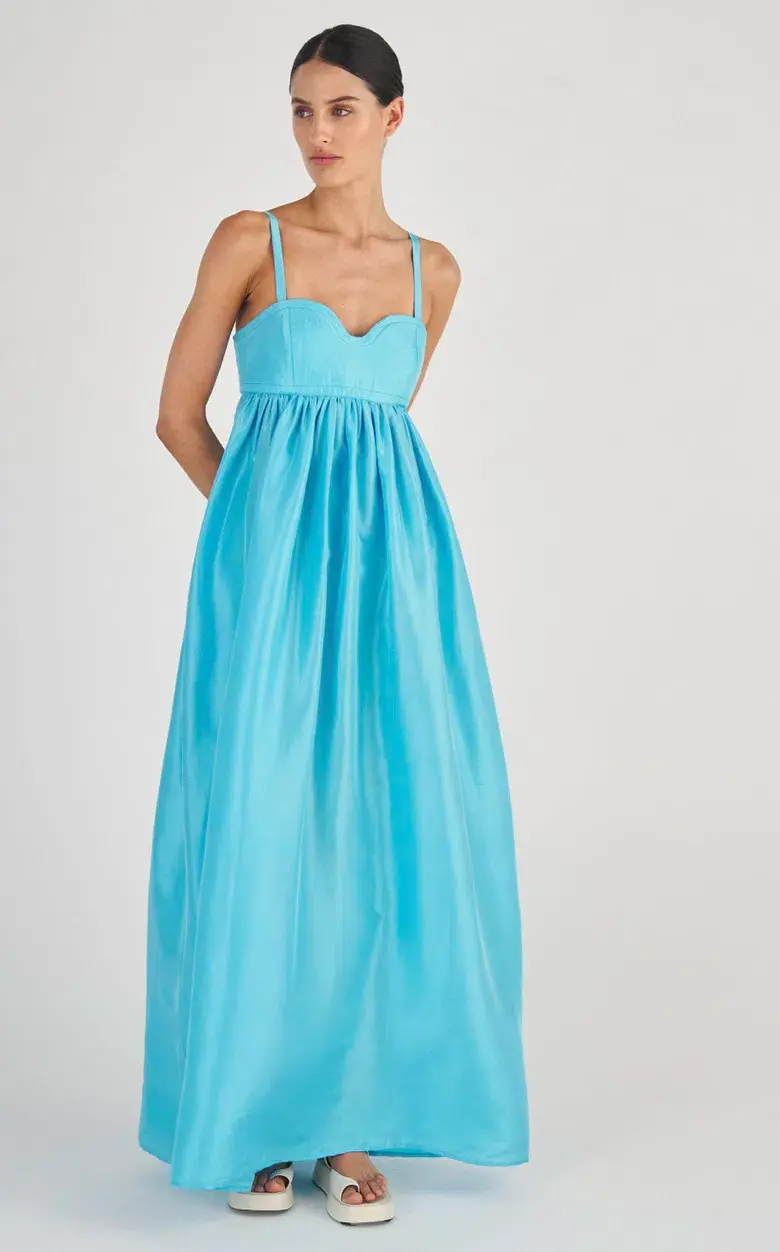 The Oroton Bodice Detail Gown Blue Size 16 - Image 2