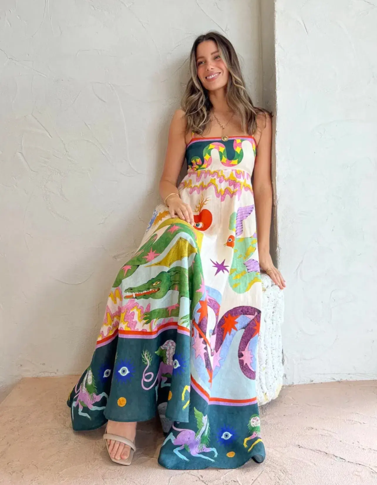 Alemais Seeker Sundress Print Size 8 - Image 1