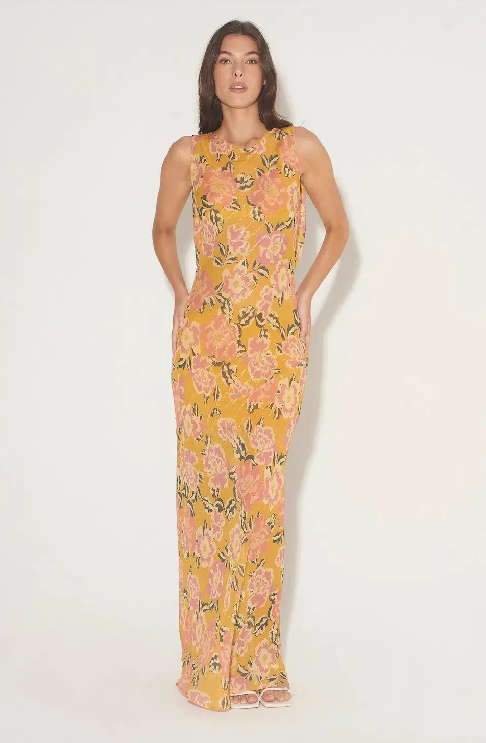 Hansen & Gretel Emmery Maxi Dress Honey Floral Size L / AU 12 - Image 5