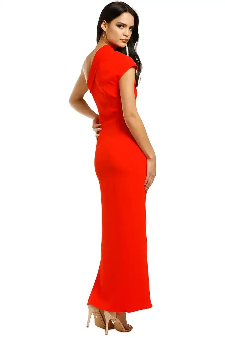 Ginger & Smart Curator Gown in Kinetic Red Size 8 - Image 3