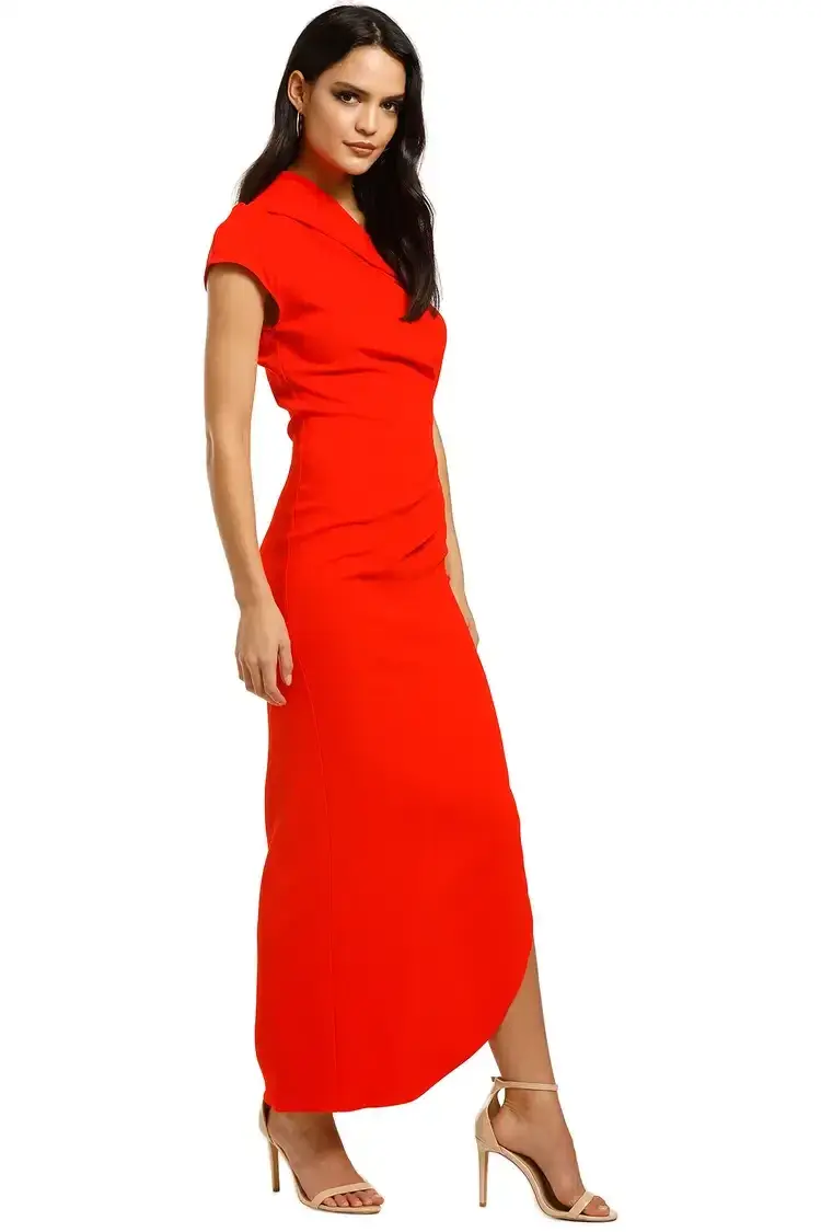 Ginger & Smart Curator Gown in Kinetic Red Size 8 - Image 2