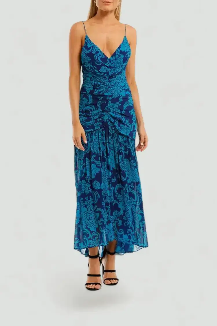 Ginger & Smart Lyrical Dress in Blue Size 8 - Image 2