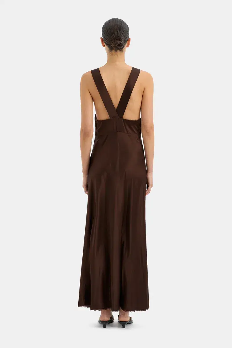Sir the Label Aries Cut Out Gown Chocolate Brown Size 10/M - Image 3