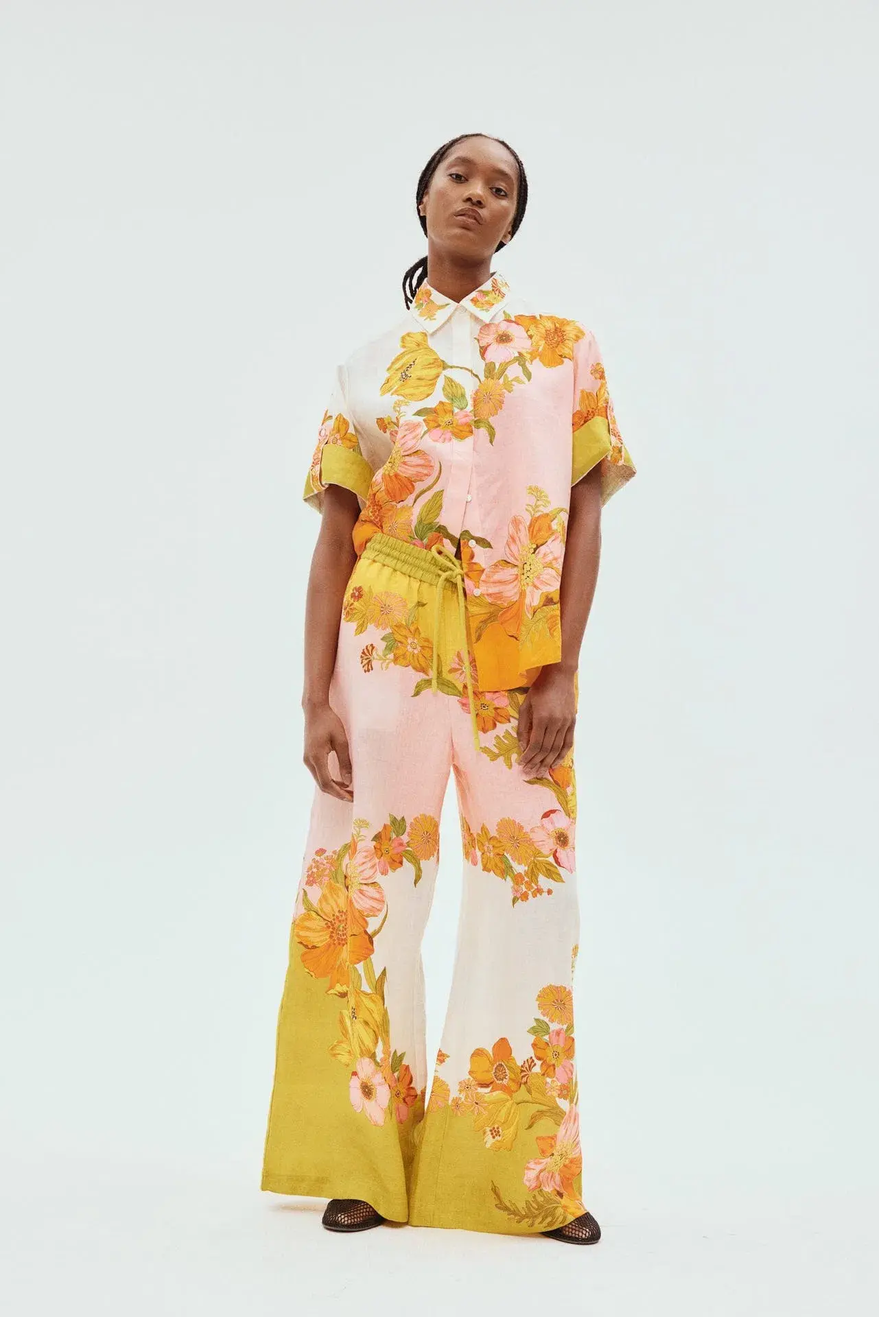 Alemais Silas Shirt and Pants Set Floral Size 12 - Image 1