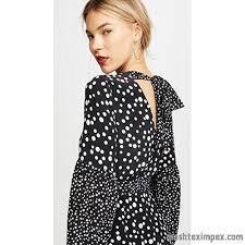 Rixo Anna Disco Spot Silk Dress for rent on The Volte - main image