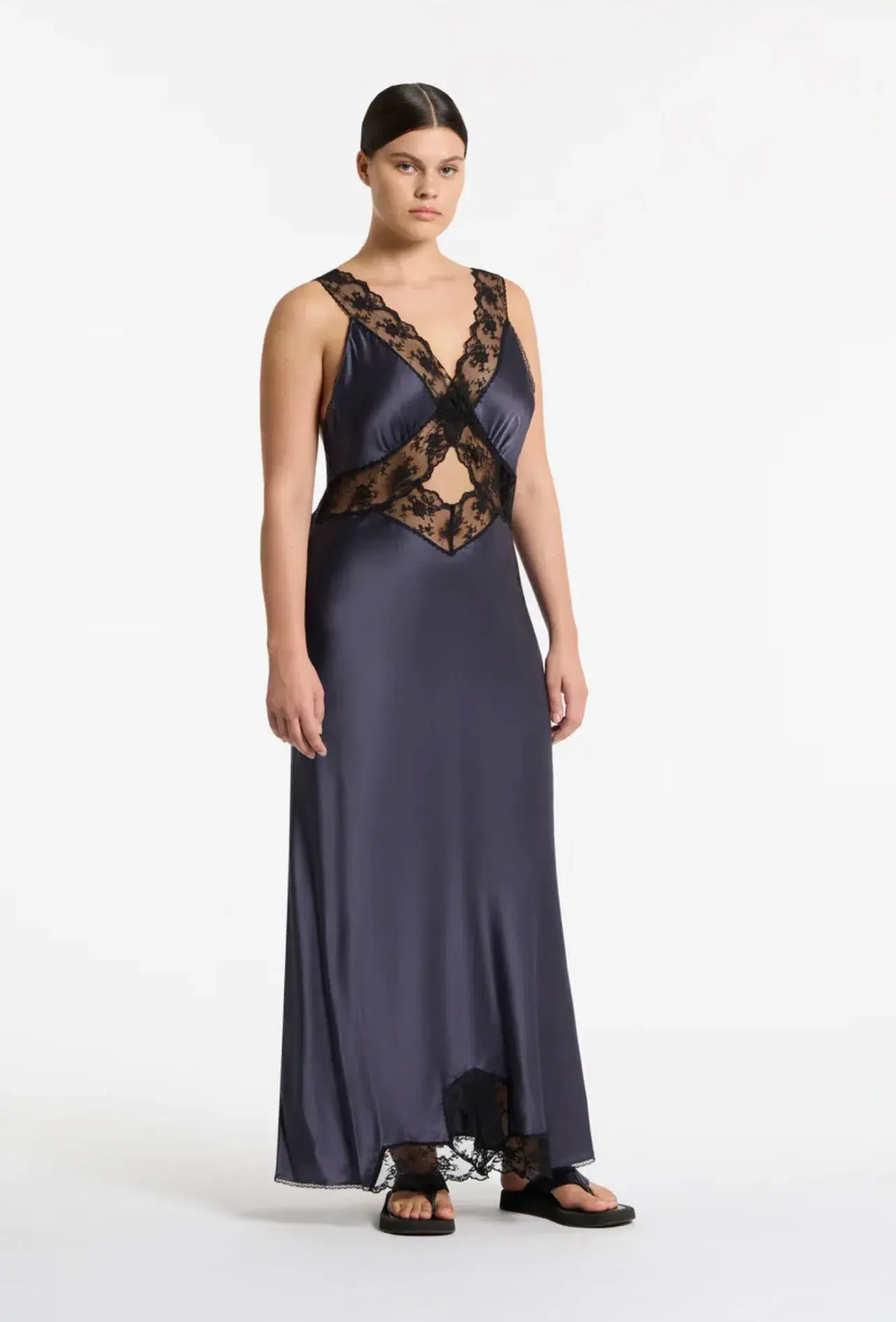 Sir the Label Aries Cut Out Gown Navy Size 3 / AU 12 - Image 1