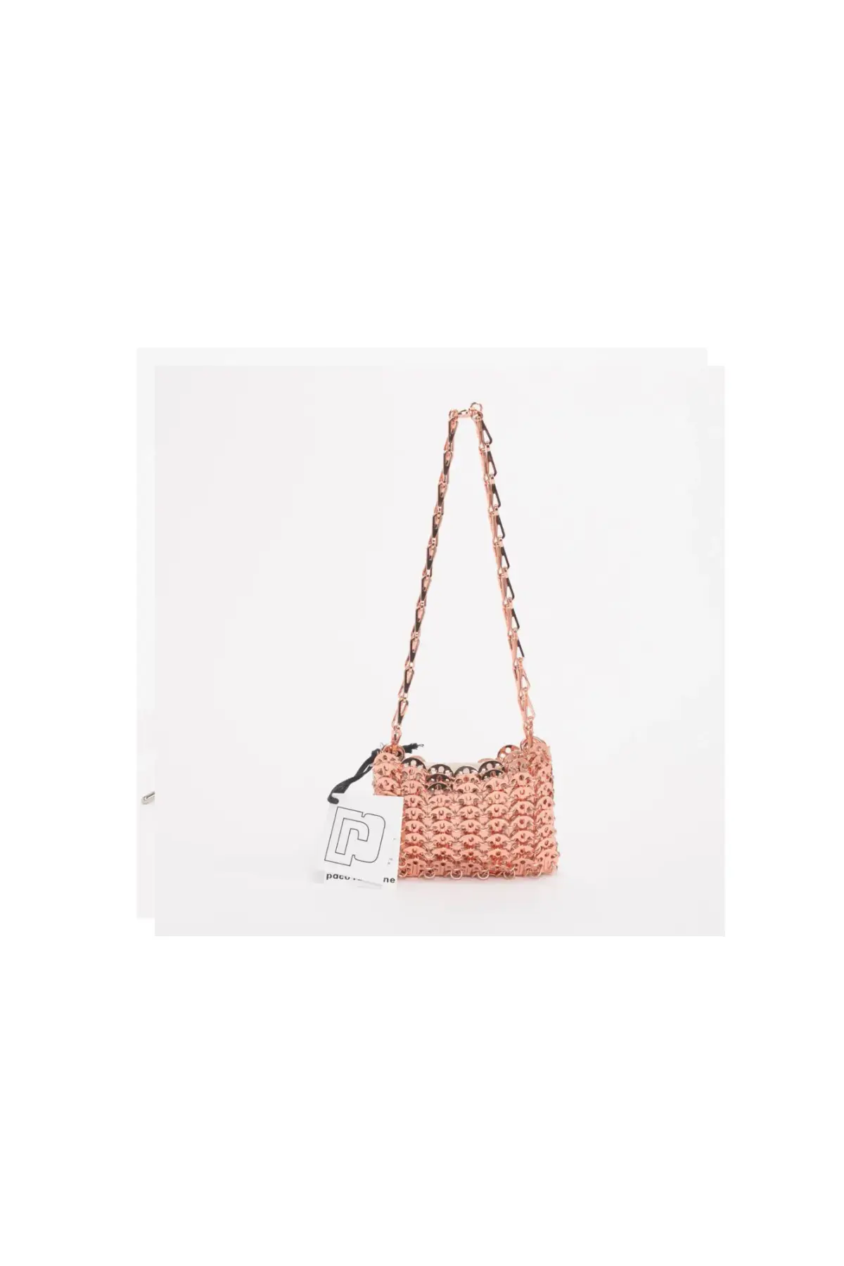 Paco Rabanne Rose Gold Iconic 1969 Nano Shoulder Bag  - Image 1