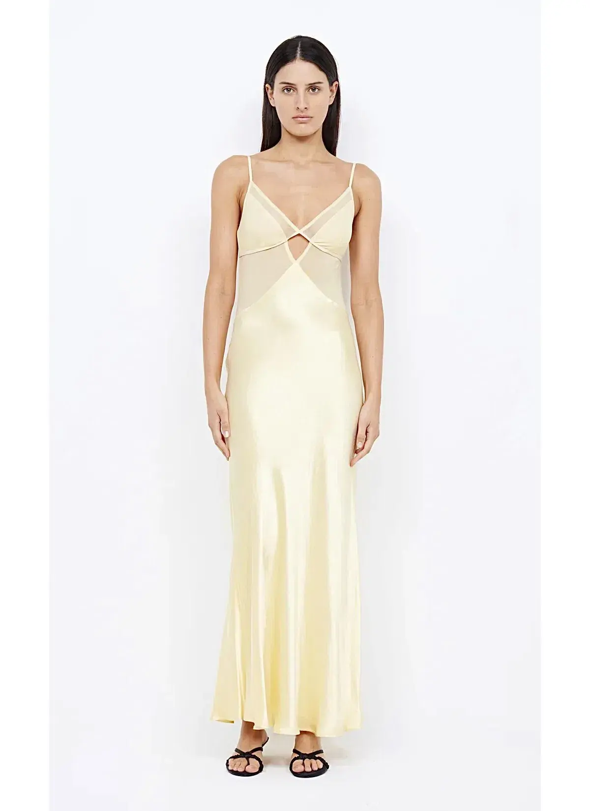 Bec & Bridge Margot V Maxi Dress in Butter Yellow Size 6  - Image 1