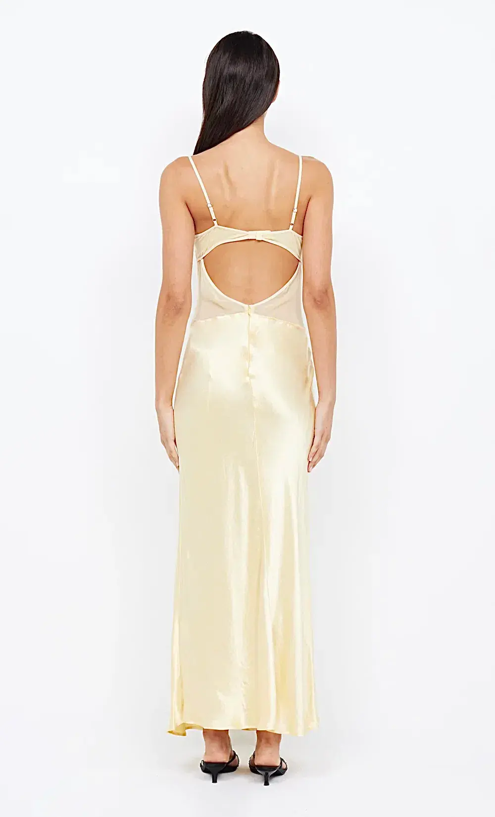 Bec & Bridge Margot V Maxi Dress in Butter Yellow Size 6  - Image 3