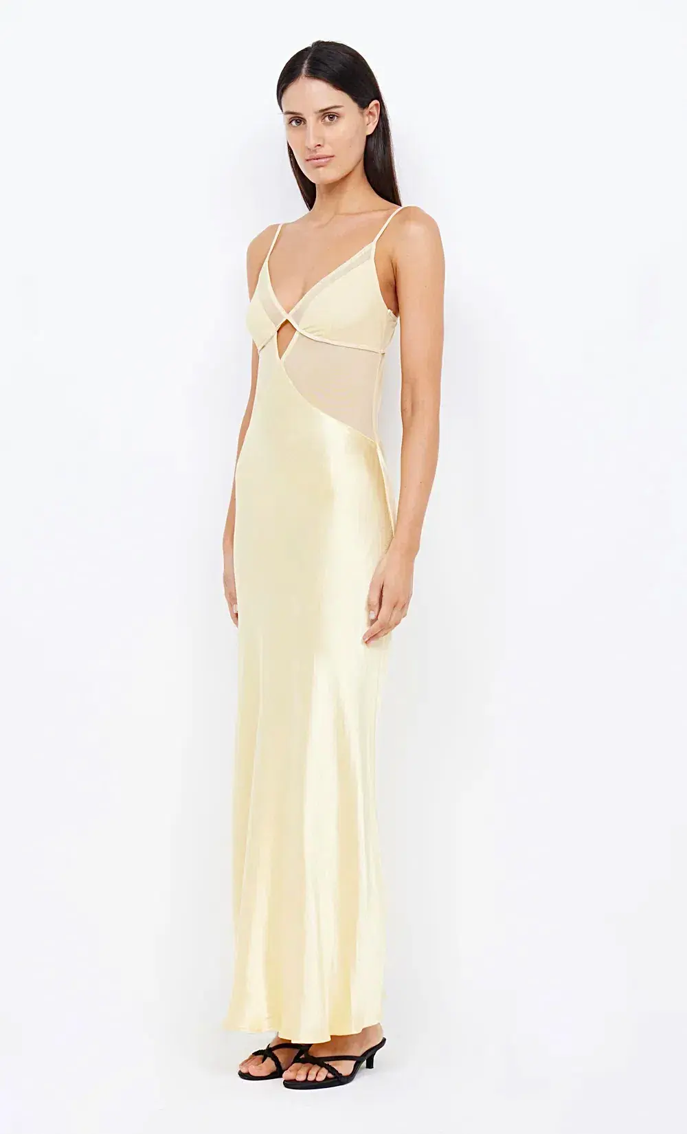 Bec & Bridge Margot V Maxi Dress in Butter Yellow Size 6  - Image 2