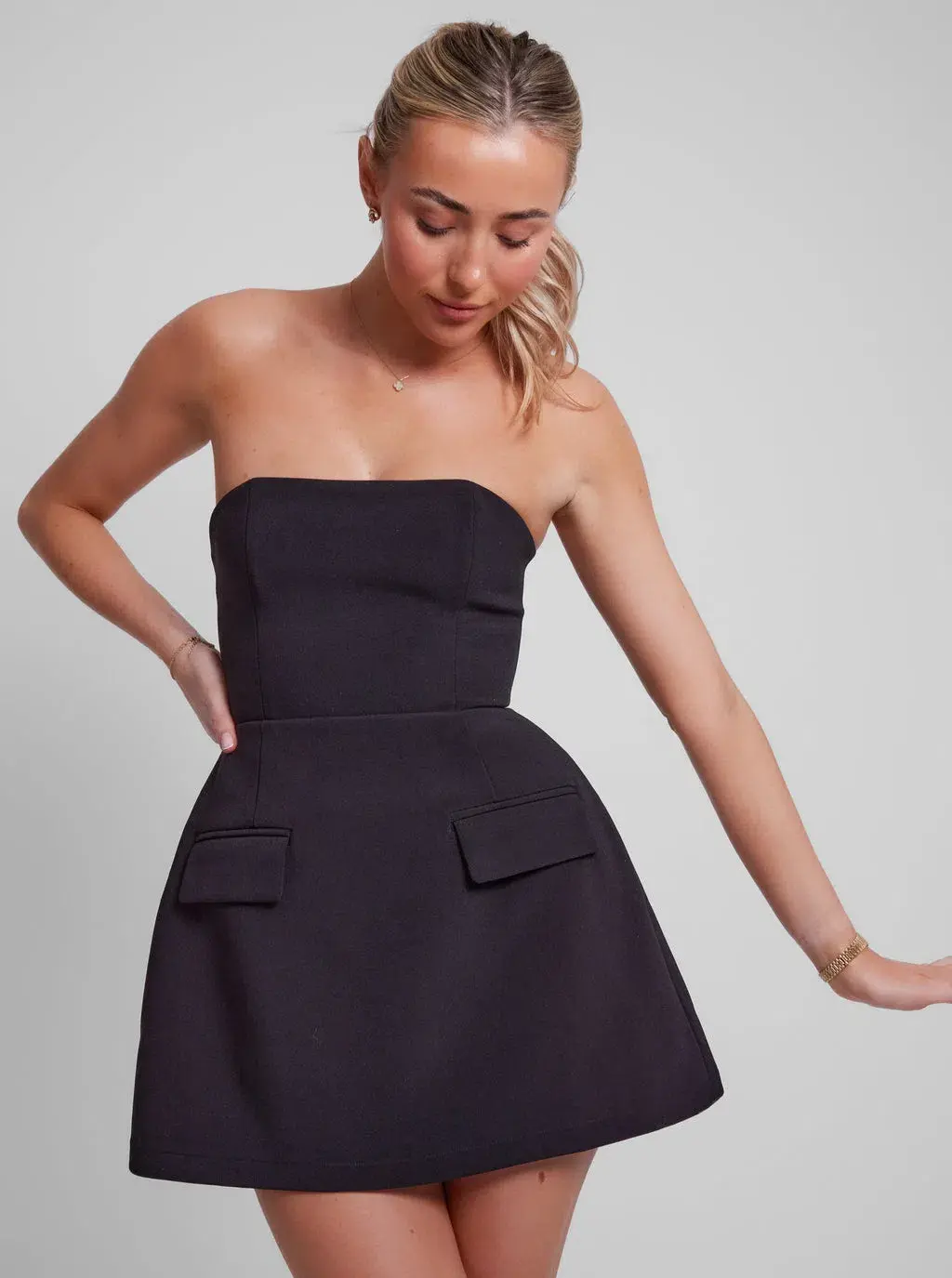 Odd Muse The Ultimate Muse Strapless Dress Black Size 6 - Image 2