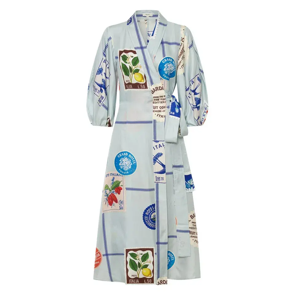 Oroton Picnic Dress Print Size 6 - Image 4