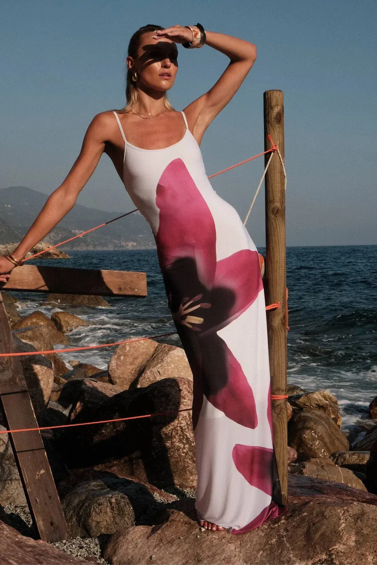 With Harper Lu Pearl Lily Floral Slip Dress Print Size 8 - Image 1