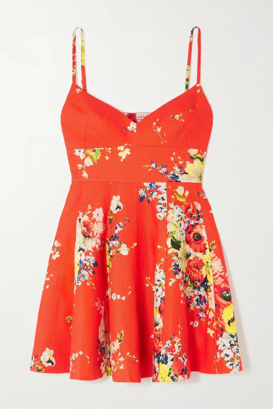 Zimmerman Alight Flare Mini Dress Floral Size 8  for rent on The Volte - main image
