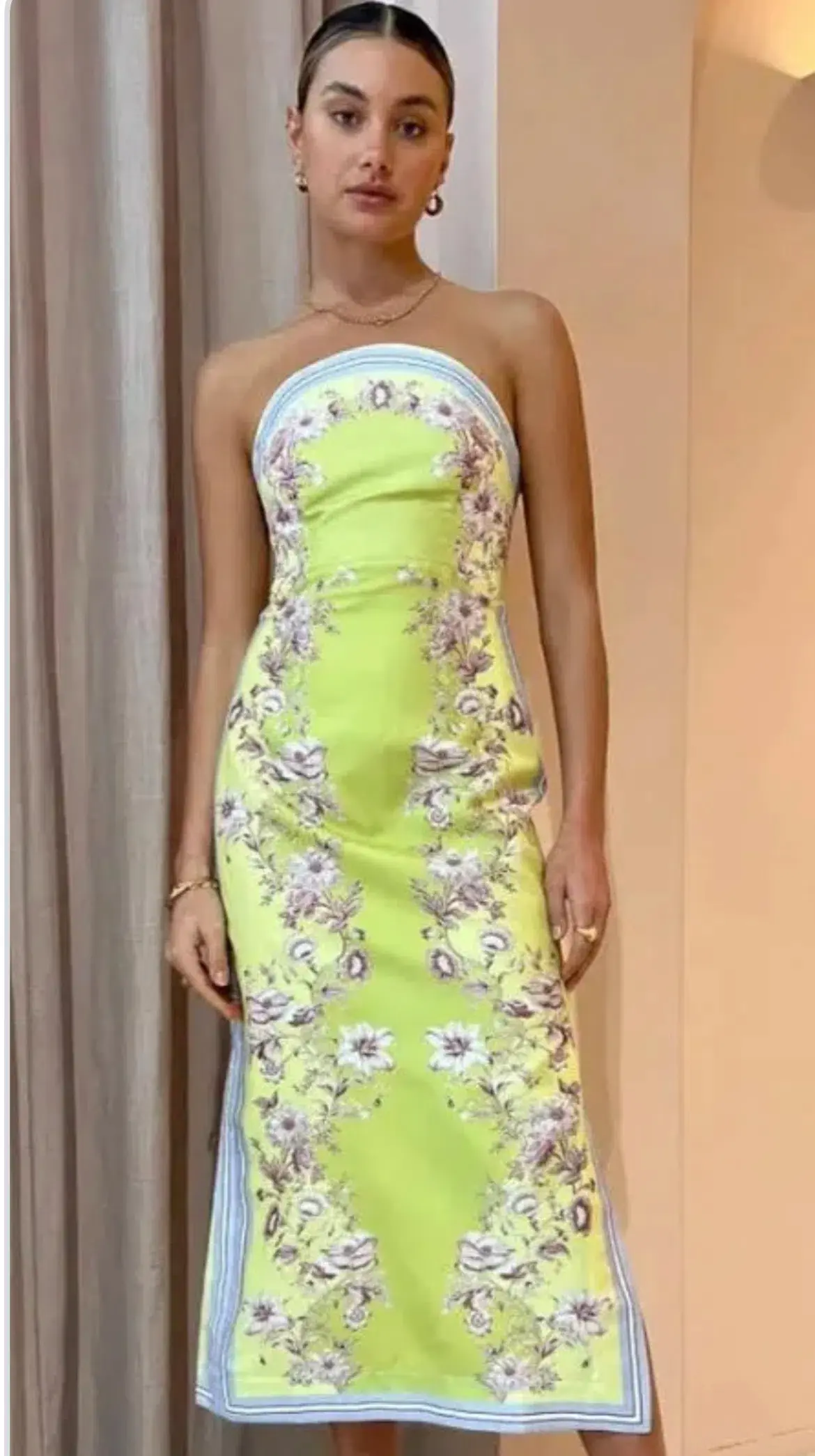 Alemais Marion bodice dress midi length  - Image 1
