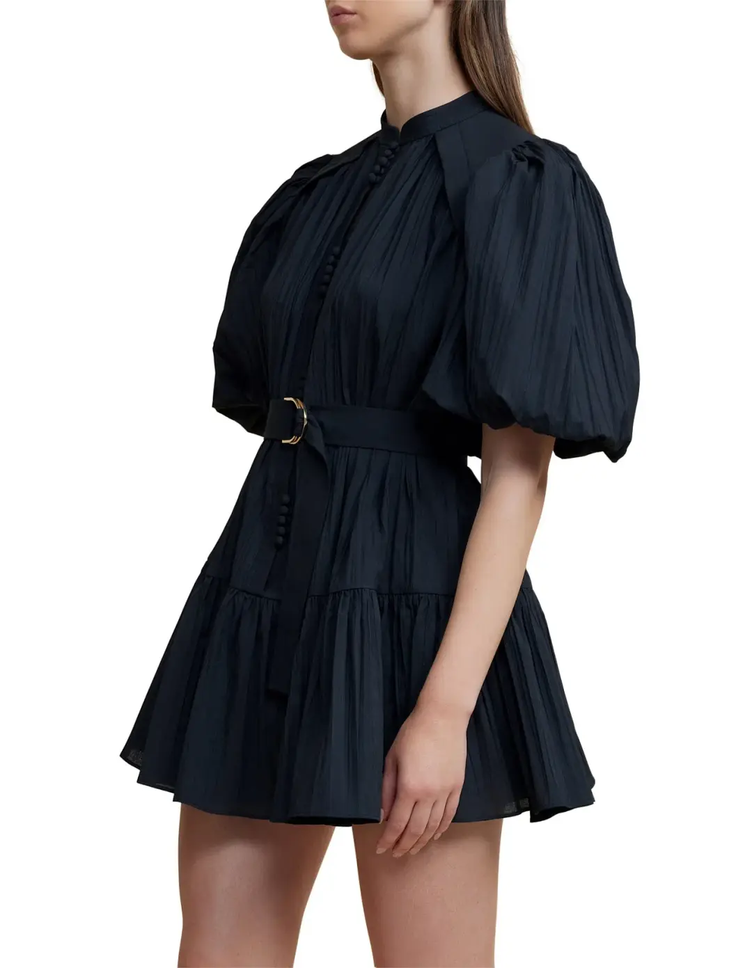 Acler Cardine Mini Dress Black Size 10  for rent on The Volte - main image