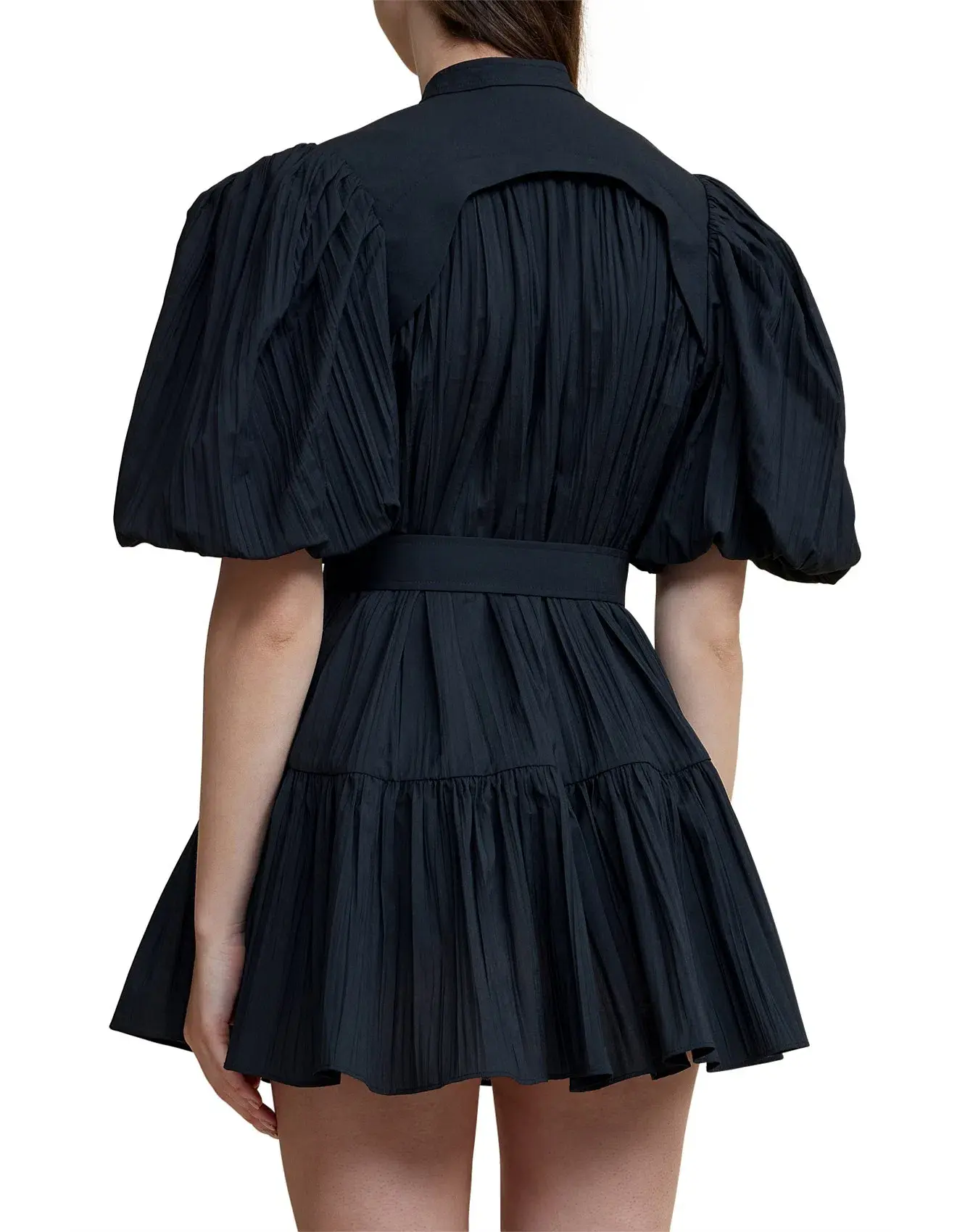 Acler Cardine Mini Dress Black Size 10  - Image 4