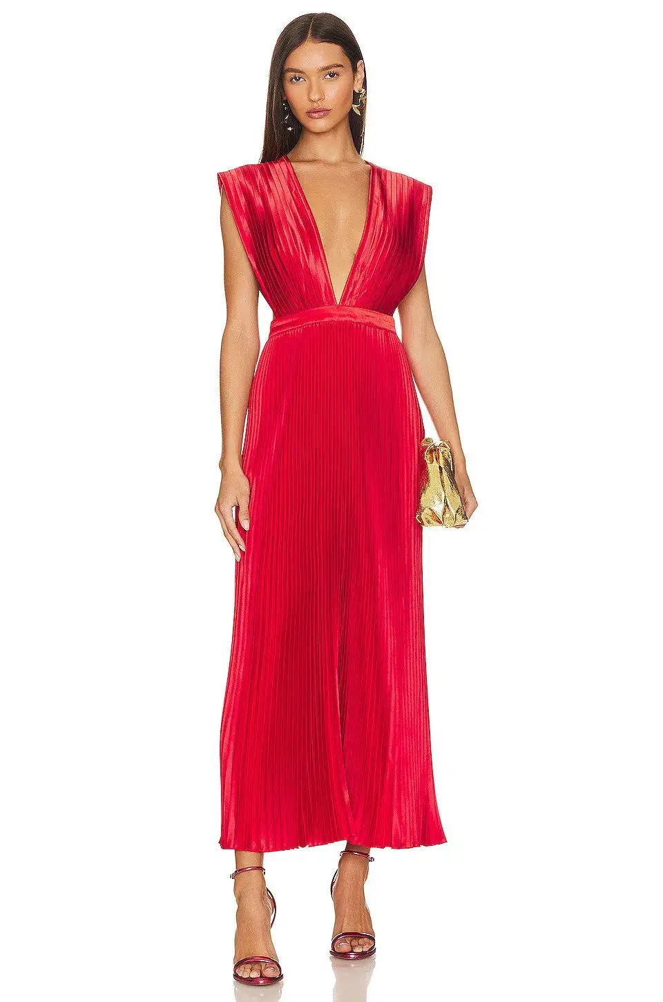 L'Idee Gala Gown Red Size 8 - Image 1